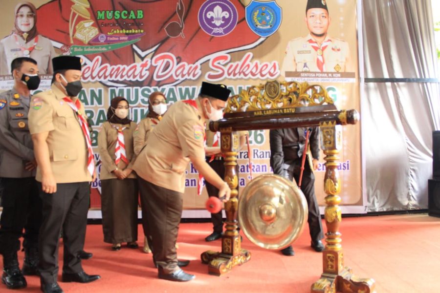 Bupati dan Wakil Bupati Labuhanbatu Hadiri Muscab Gerakan Pramuka Labuhanbatu   