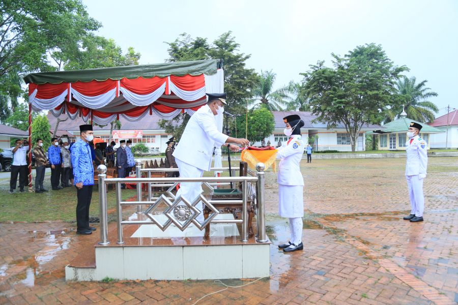 Peringatan HUT RI ke-76 Dilabuhanbatu Digelar Sesuai Prokes Covid-19