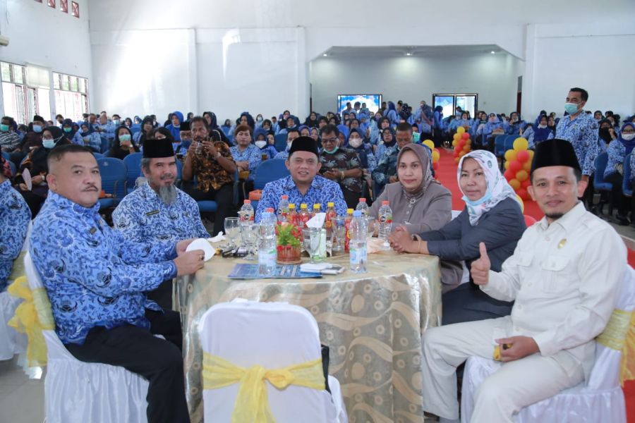 Peringati HUT Korpri, Pemkab Labuhanbatu Ikuti Upacara Virtual