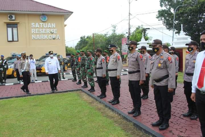Pj Bupati Labuhanbatu Pimpin Apel Gelar Pasukan Operasi Ketupat Toba 2021