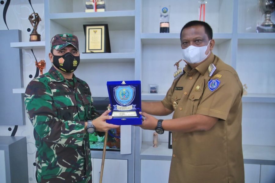 PJ.Bupati Labuhanbatu Terima Kunjungan Danlanal Tanjung Balai