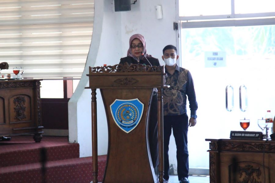 Wakil Bupati Labuhanbatu Ikuti Paripurna Pembahasan Ranperda Bersifat Pengaturan